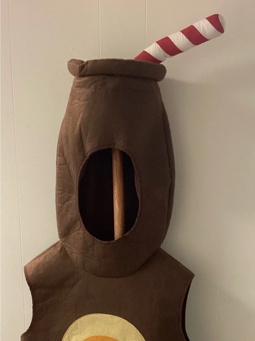 Pottery Barn Kids Brown Root Beer Costume size 7-8 EUC